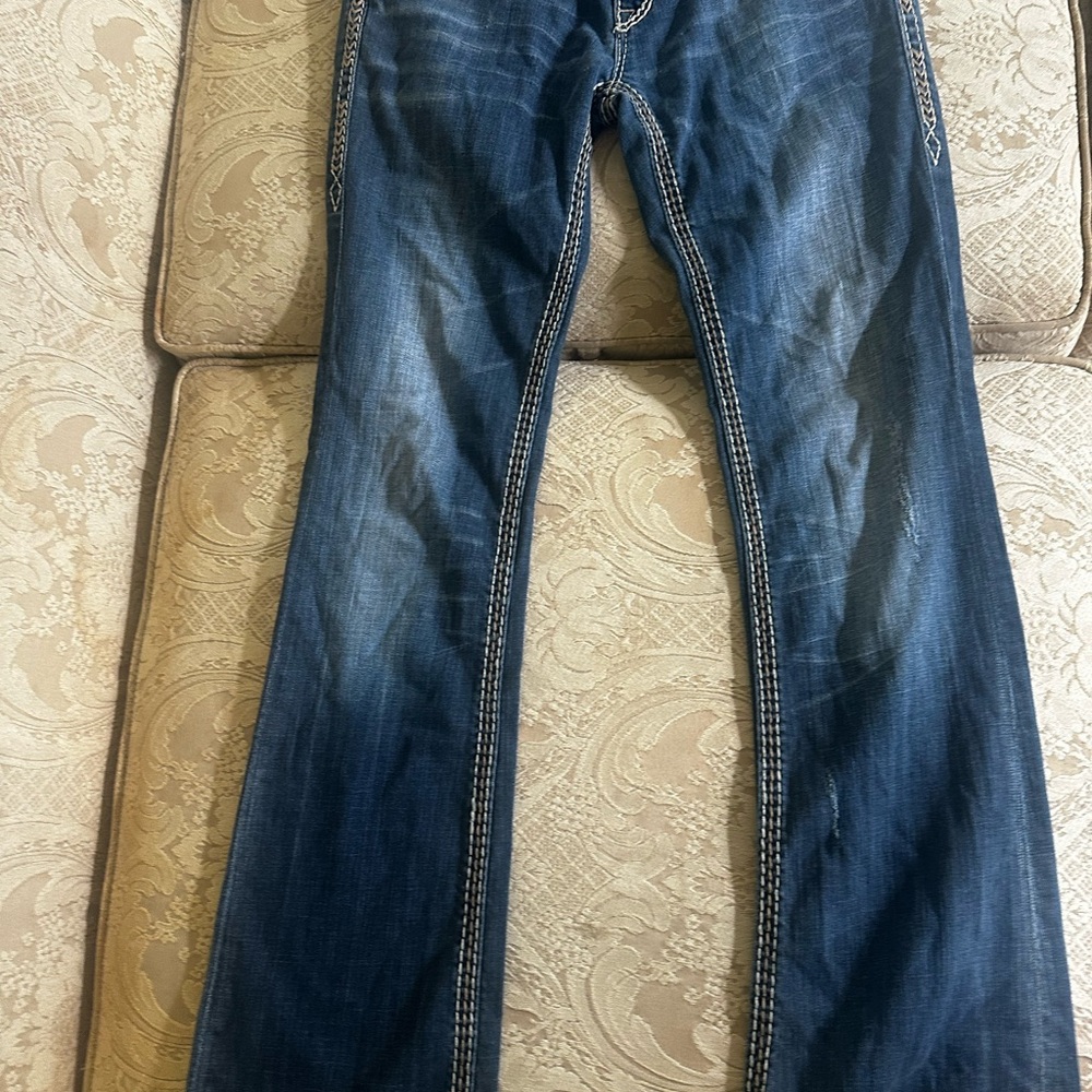 Rock Revival Dark Blue Denim Jeans